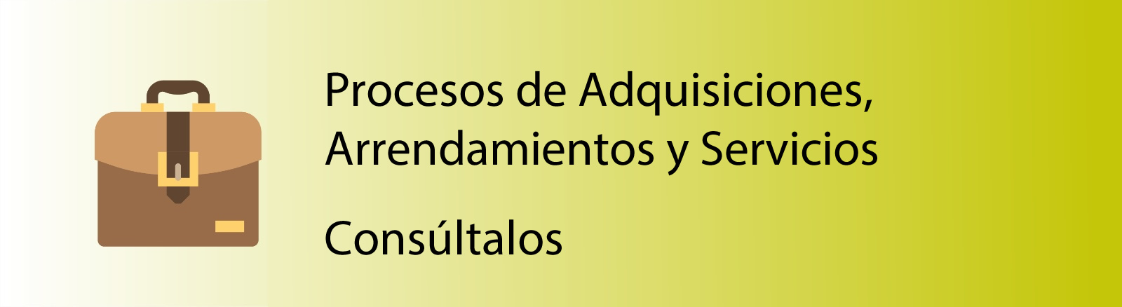 Imagen que permite acceder a los Procesos de Adquisiciones, Arrendamientos y Servicios