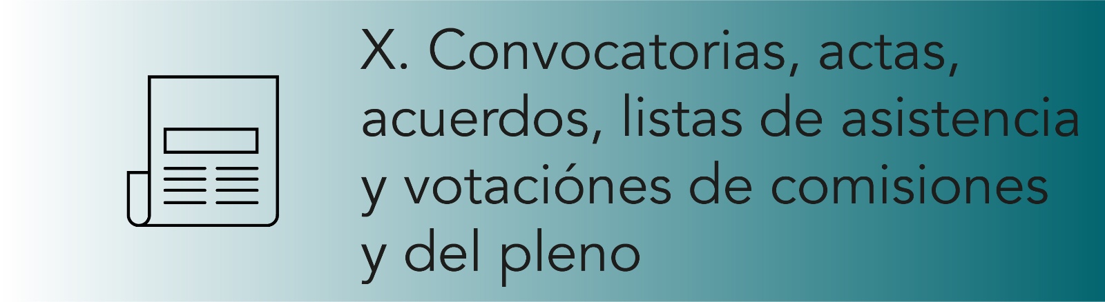 Imagen que permite conocer las Convocatorias, actas, acuerdos, listas de asistencia y votaciones de comisiones y del pleno